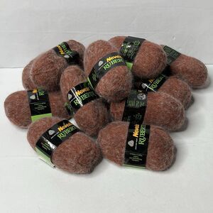 Neveda Rubertin Brown Angora Virgin Wool Yarn 20 gr. Balls 1911 Lot Of 13 Skeins